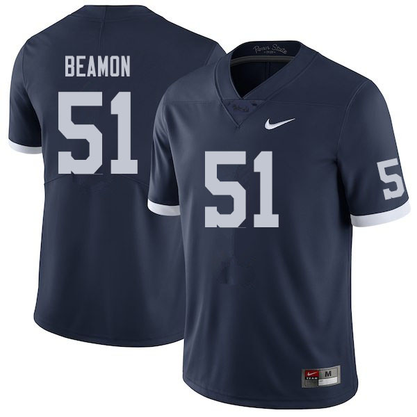 Men #51 Hakeem Beamon Penn State Nittany Lions College Football Jerseys Sale-Retro